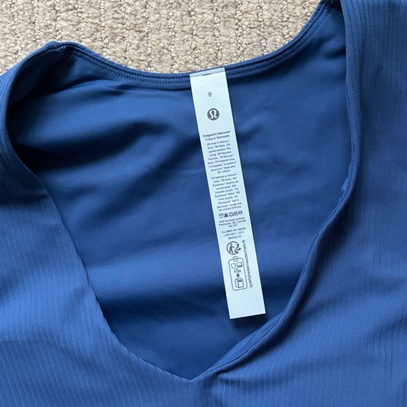 Lululemon All It Takes Ribbed Nulu V-Neck Long-Sleeve Shirt B-D Cups, 8 - Picture 3 of 6